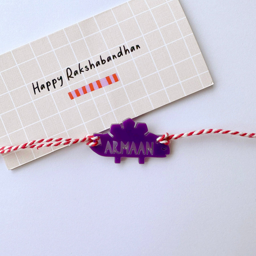 Personalised Name Rakhi | DINOSAUR