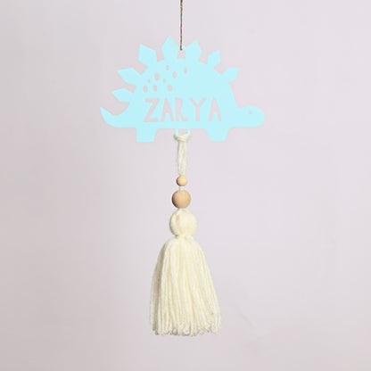 Personalised Tree Ornament | Tassel Dinosaur