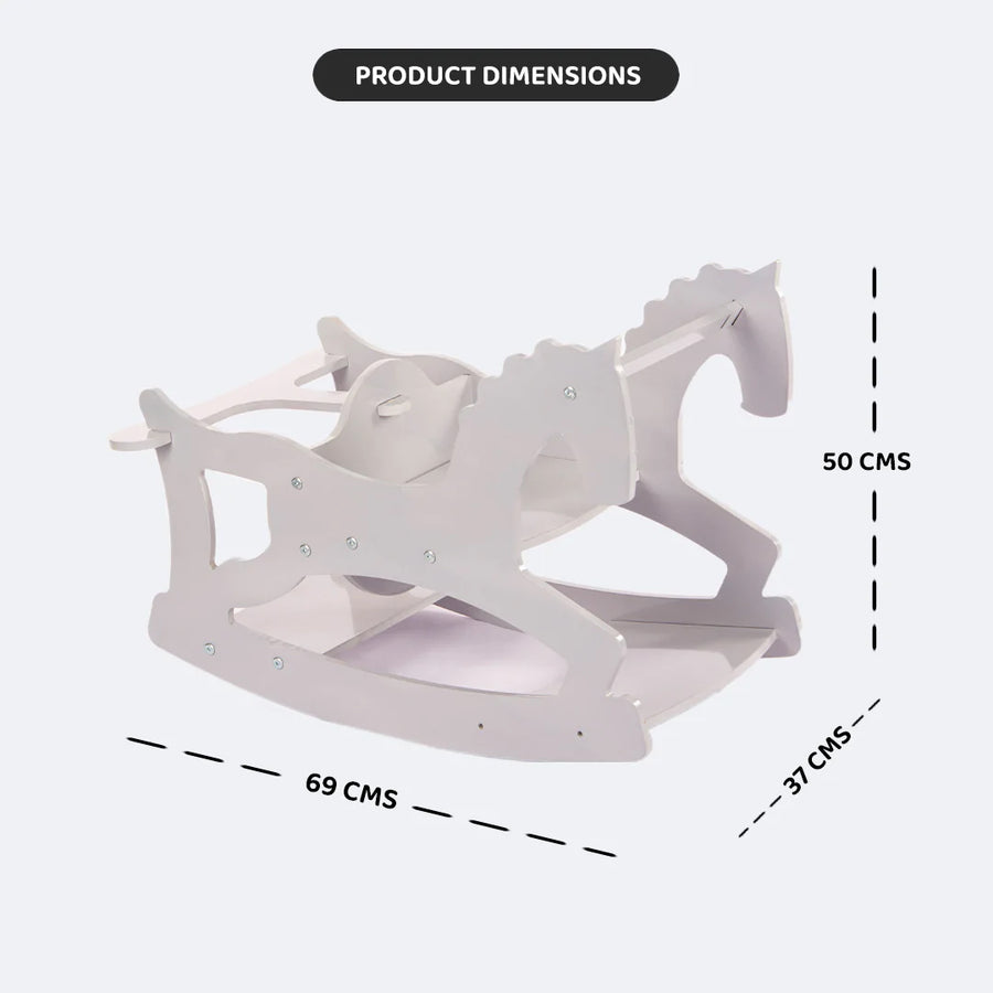 SWEN wooden Rocking Horse, High Chair and Table and Chair 3in1 set ETHAN