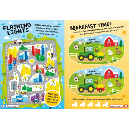 Busy Vehicles: Fun Felt Stickers