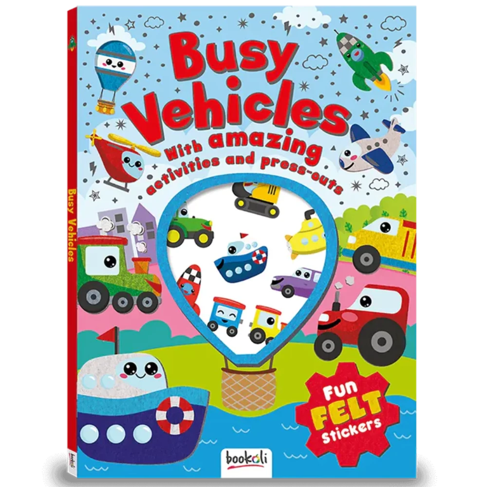 Busy Vehicles: Fun Felt Stickers