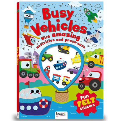 Busy Vehicles: Fun Felt Stickers