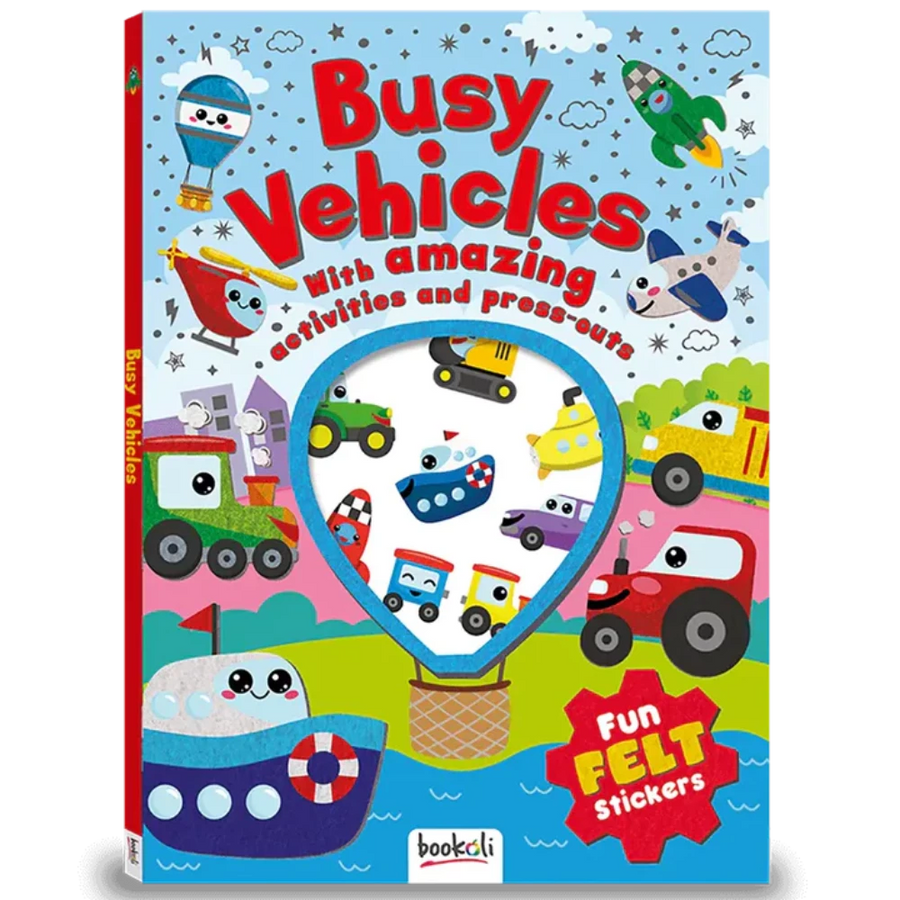 Busy Vehicles: Fun Felt Stickers