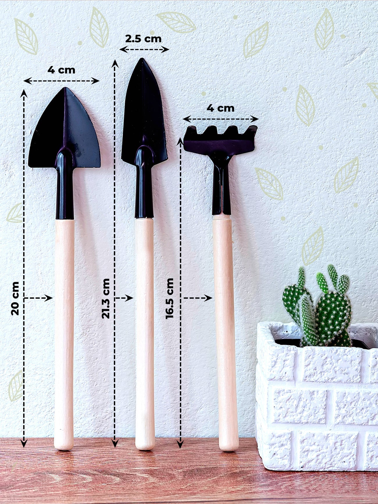3 in 1 Mini Gardening Tools Kit  (Set of 3)