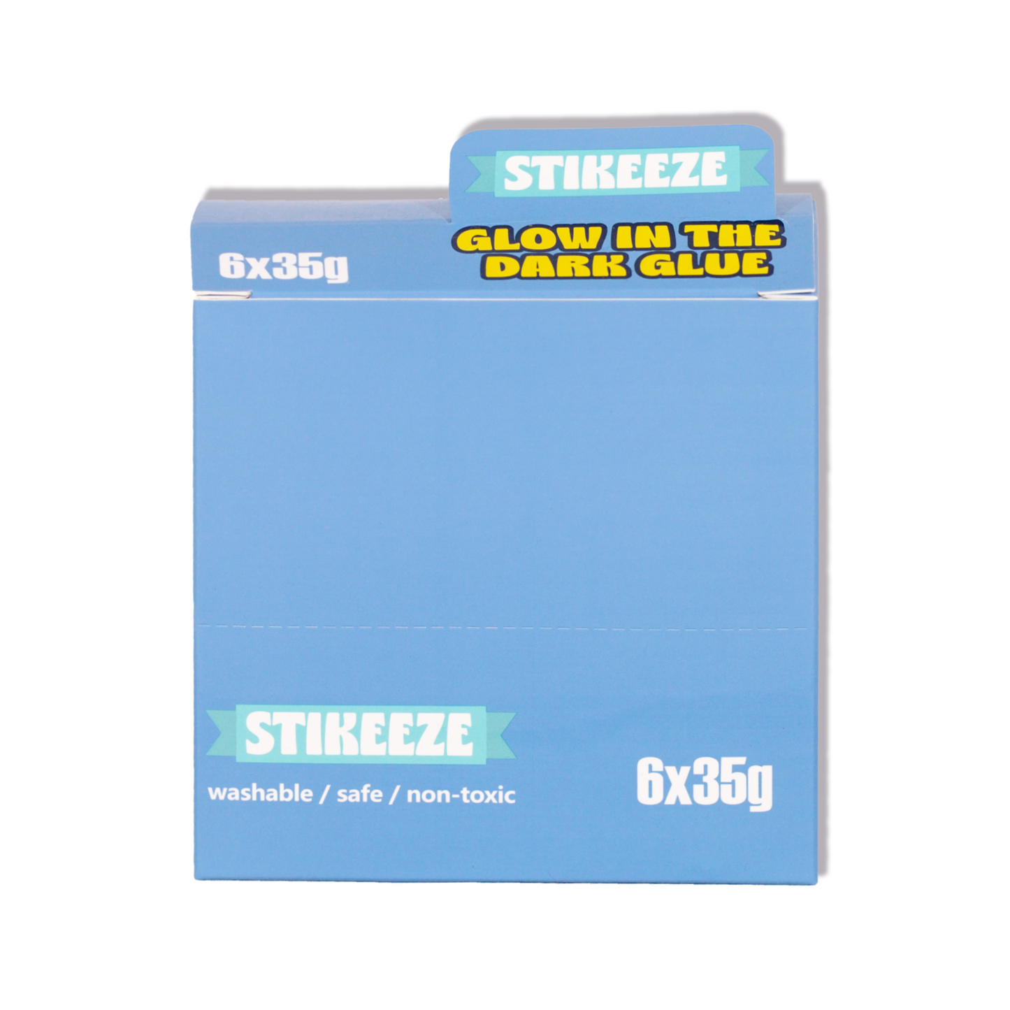 Stikeeze Glitter Glow in the Dark Glue | Set of 6 | 35gms