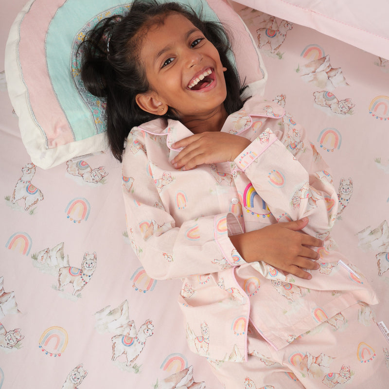Ooh La Llama King Bed Sheet