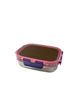 Veigo Jumbo Stainless Steel Lunch Box (with inner veg box) - Pink | Limited Edition