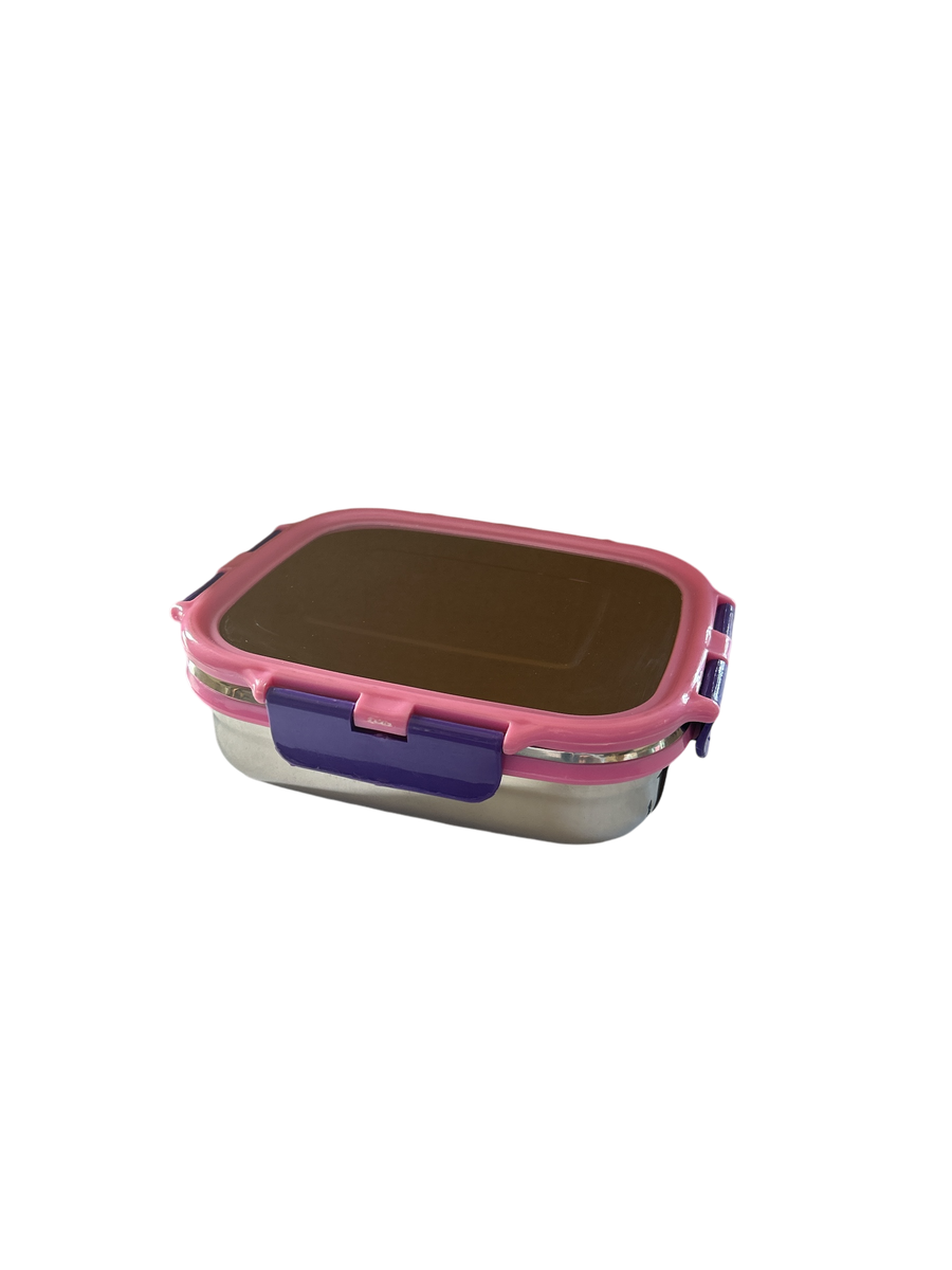 Veigo Jumbo Stainless Steel Lunch Box (with inner veg box) - Pink | Limited Edition