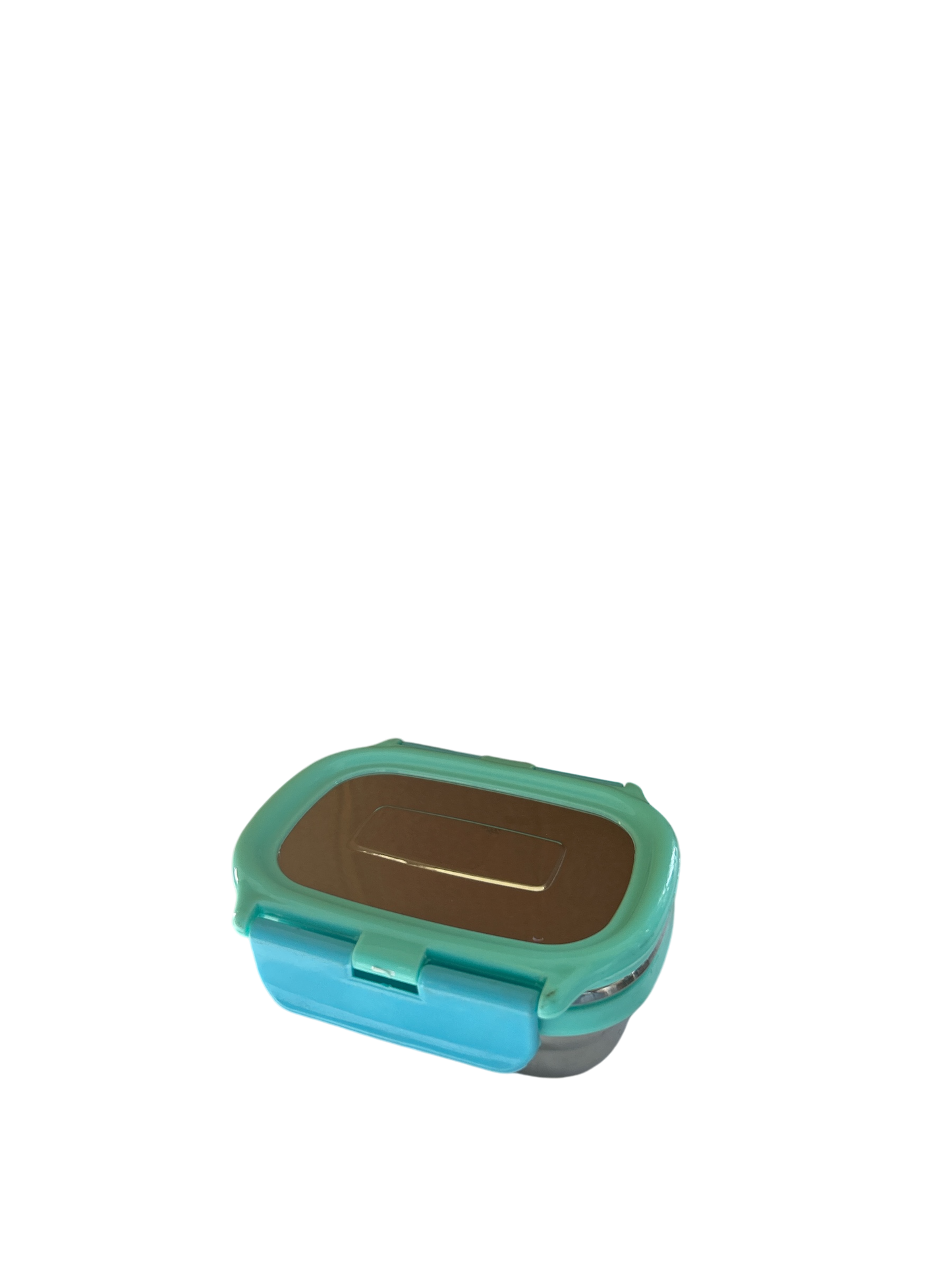 Veigo Small Stainless Steel Small Veg Box - Light Green Cyan | Limited Edition