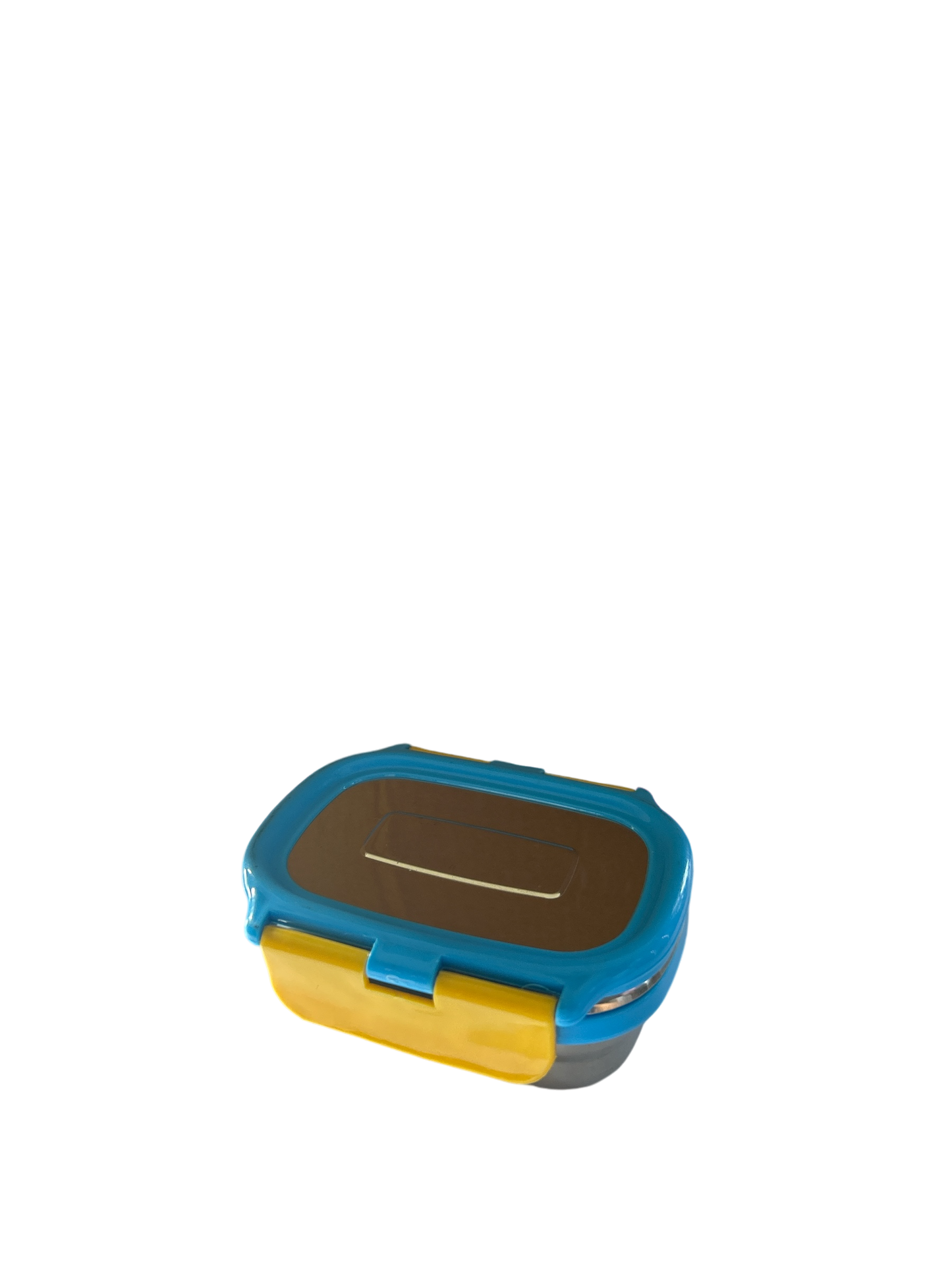 Veigo Small Stainless Steel Small Veg Box - New Blue + Yellow | Limited Edition