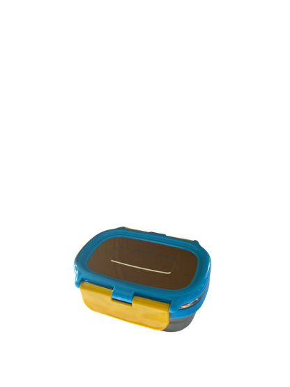 Veigo Small Stainless Steel Small Veg Box - New Blue + Yellow | Limited Edition