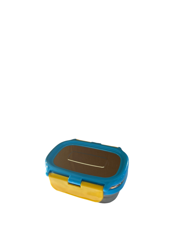 Veigo Small Stainless Steel Small Veg Box - New Blue + Yellow | Limited Edition