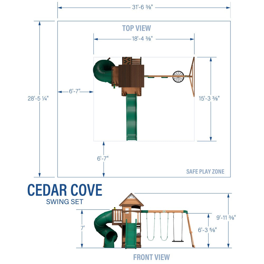 BYD Cedar Cove Swing Set