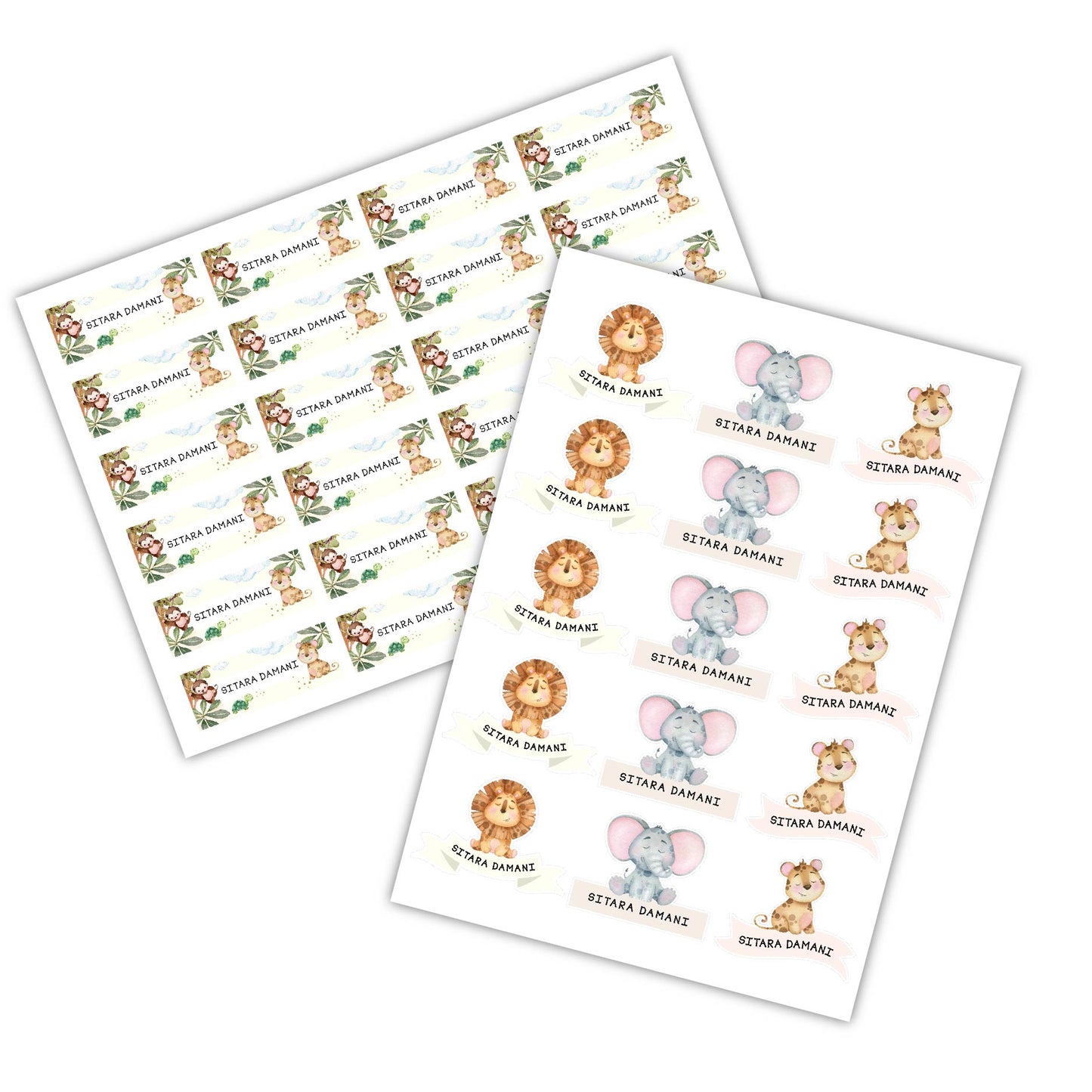 Personalised Sticker Sheet - Set of 2 | Waterproof