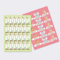 Sticker Sheet - Set of 2 - A4 Size