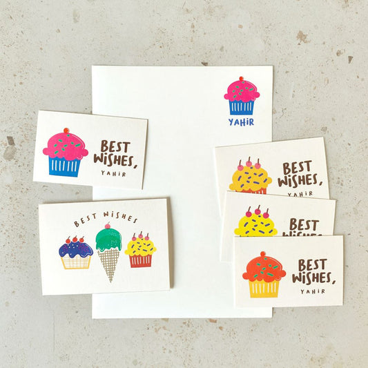 KIT - Personalised Stationery Set - Cup Cake