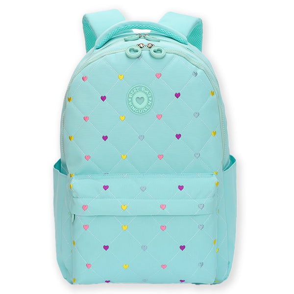 Little Surprise Box, 3pcs Mint Mini Heart Matching Backpack, Lunch Bag and Stationery Pouch