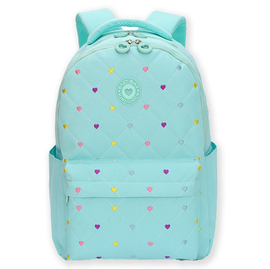 Little Surprise Box, 3pcs Mint Mini Heart Matching Backpack, Lunch Bag and Stationery Pouch