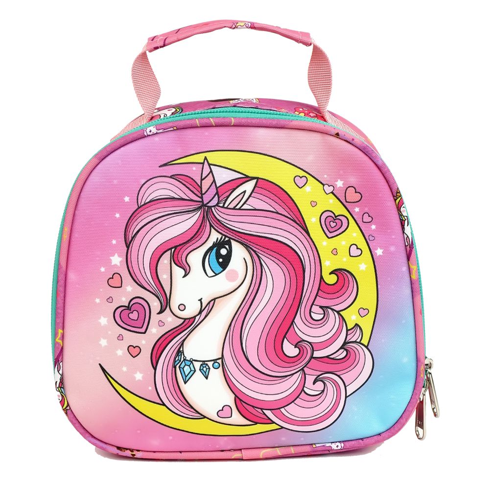 Little Surprise Box,3pcs Moonlit Unicorn Matching Backpack,Lunch Bag and Stationery Pouch,5yrs - 9yrs