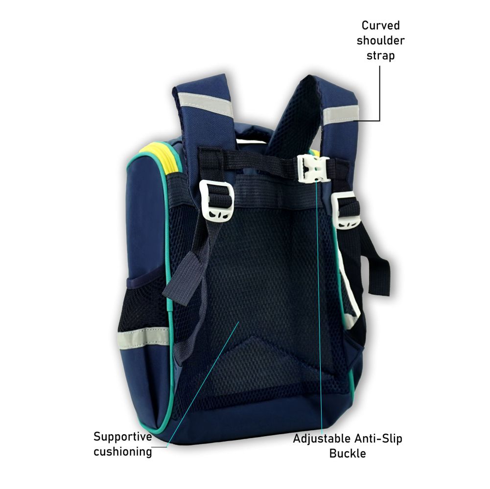 Little Surprise Box,  Navy Ted Flap Early School Backpack for Toddlers, 2 yrs - 5 yrs