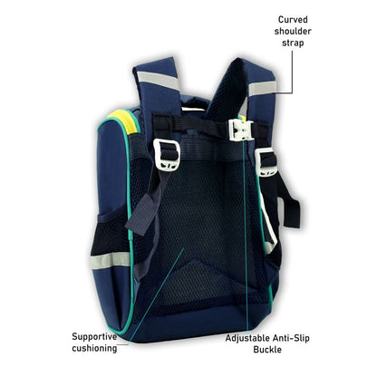 Little Surprise Box,  Navy Ted Flap Early School Backpack for Toddlers, 2 yrs - 5 yrs