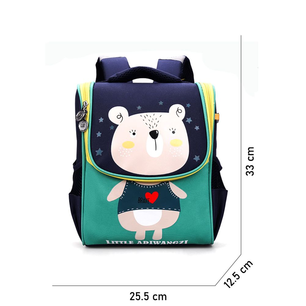 Little Surprise Box,  Navy Ted Flap Early School Backpack for Toddlers, 2 yrs - 5 yrs