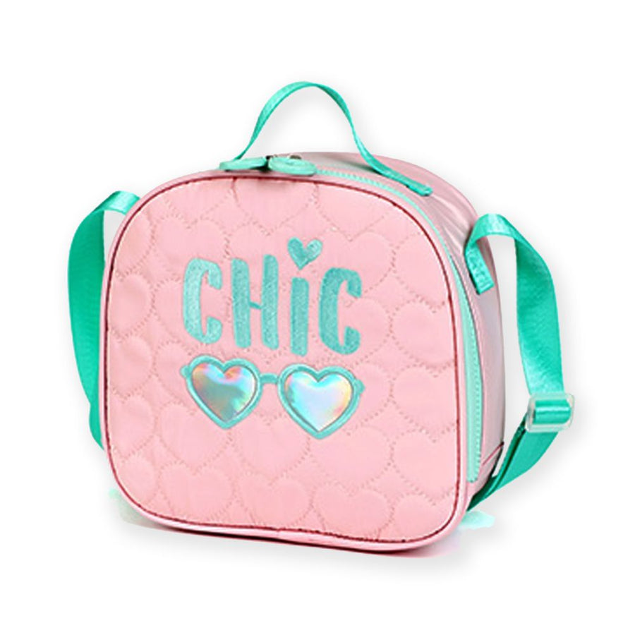 Little Surprise Box, 3pcs Pink Cool Glasses Matching Backpack, Lunch Bag and Stationery Pouch, 8 yrs to Adults