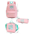 Little Surprise Box, 3pcs Pink Cool Glasses Matching Backpack, Lunch Bag and Stationery Pouch, 8 yrs to Adults