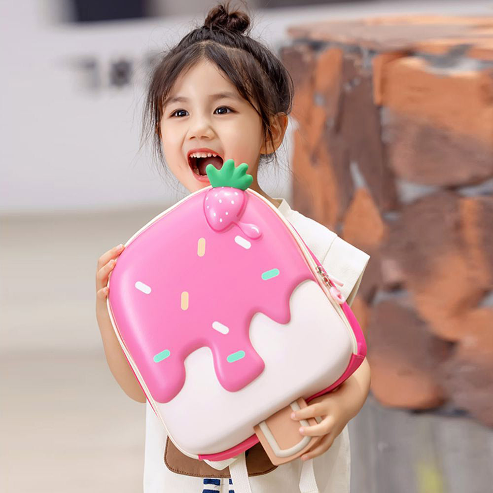 Little Surprise Box, Mini Size Pink Icecream Nursery and Early School Backpack for Pre Toddlers, 2 years - 5 years