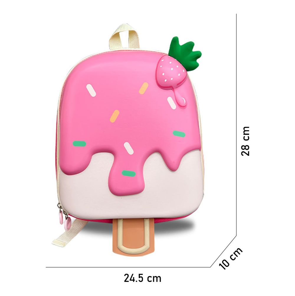 Little Surprise Box, Mini Size Pink Icecream Nursery and Early School Backpack for Pre Toddlers, 2 years - 5 years