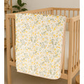 Little Surprise Box,Yellow Flower muslin cotton blanket with 2 matching Napkins for Newborn & Infants