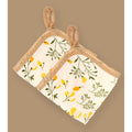 Little Surprise Box,Yellow Flower muslin cotton blanket with 2 matching Napkins for Newborn & Infants