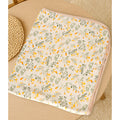 Little Surprise Box,Yellow Flower muslin cotton blanket with 2 matching Napkins for Newborn & Infants