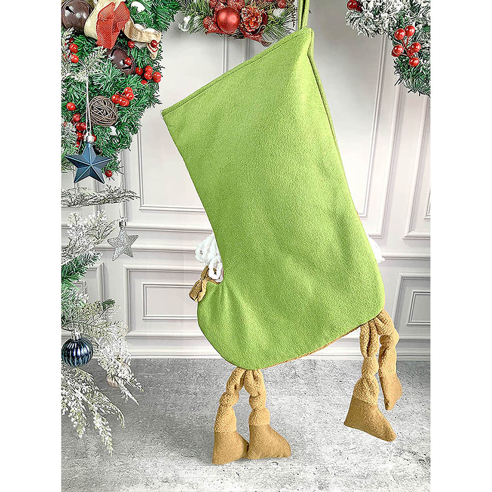 2 pcs set of Knot Legs Santa & Snowman big size Christmas Stockings for Christmas Décor