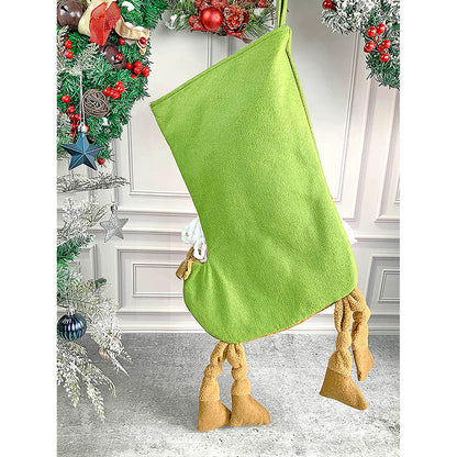 2 pcs set of Knot Legs Santa & Snowman big size Christmas Stockings for Christmas Décor