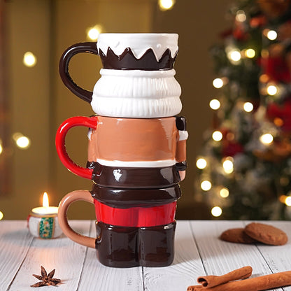 Nutcracker themed 3pcs Hot chocolate and Coffee chrsitmas Mugs Set.