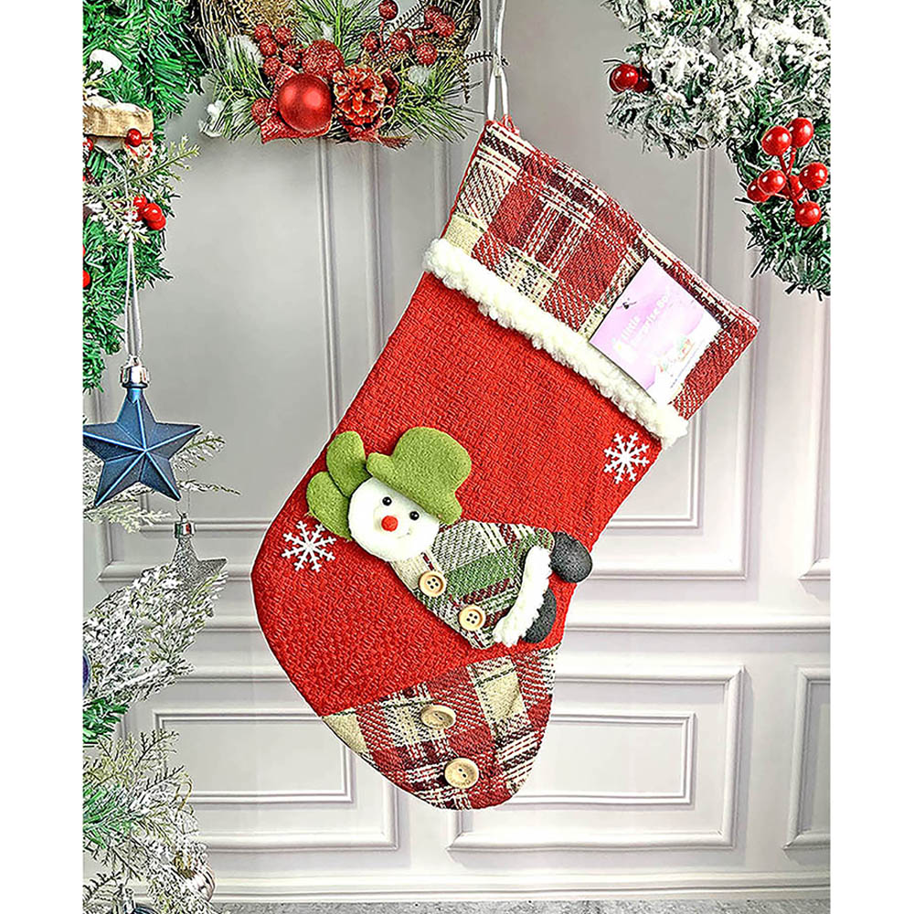 3pcs combo medium, 13 inches 3d Stockings for gifts and Christmas Décor