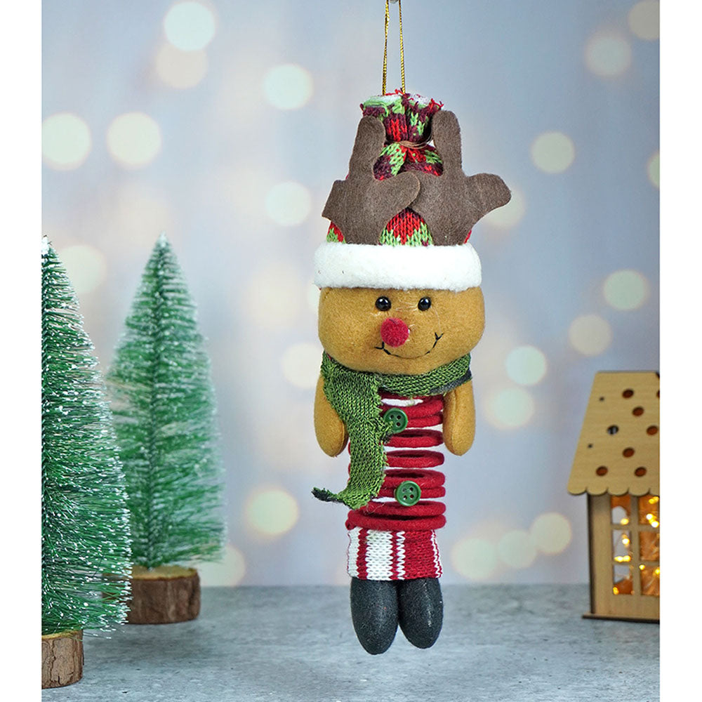 3 pcs combo set of Spring Reindeer, Santa, Snowman christmas Tree ornament and Christmas Décor