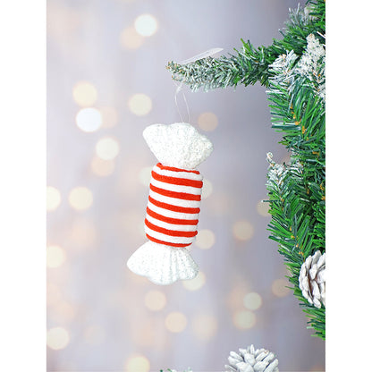 6 pcs Trio Candyland themed Christmas Tree Ornaments