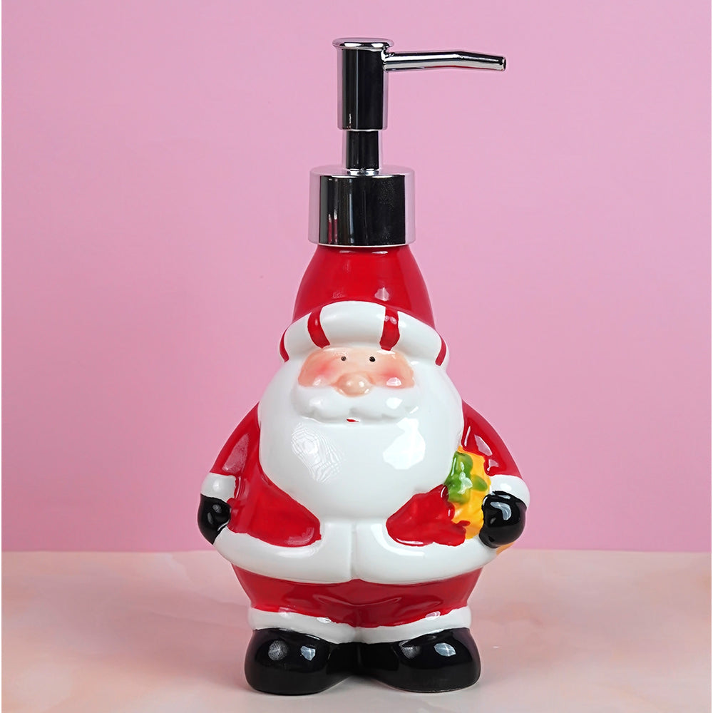 4pcs christmas bathroom Accessories, Soap dispenser,Toothbrush Holder, Tumbler & Soap Dish