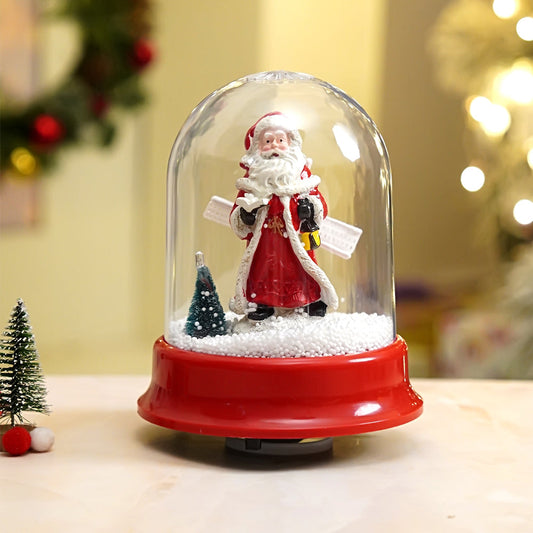 Lucky Bell Santa , Musical Snow Golbe Dome Christmas Décor and Decoration.