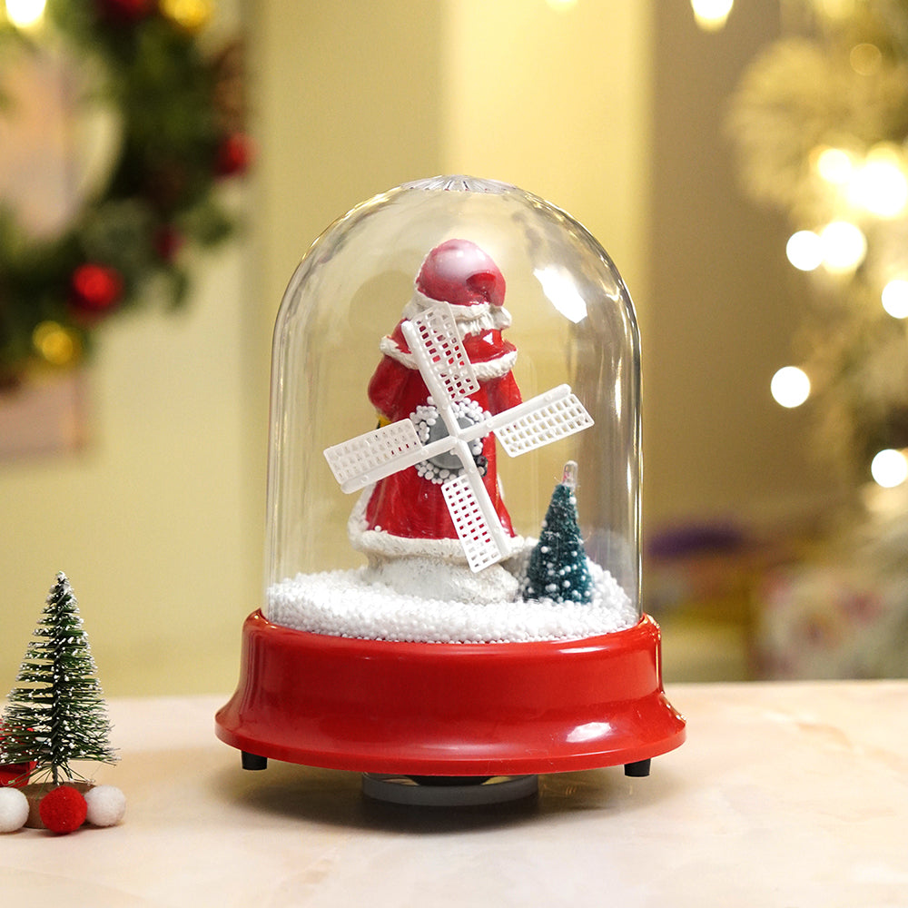 Lucky Bell Santa , Musical Snow Golbe Dome Christmas Décor and Decoration.