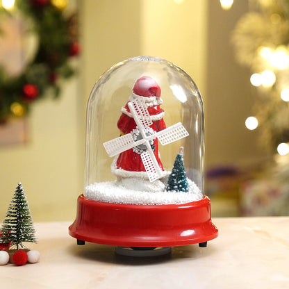 Lucky Bell Santa , Musical Snow Golbe Dome Christmas Décor and Decoration.