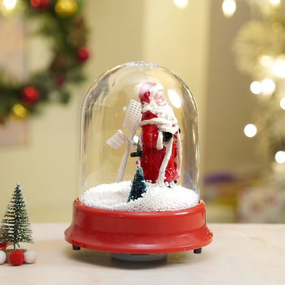 Lucky Bell Santa , Musical Snow Golbe Dome Christmas Décor and Decoration.