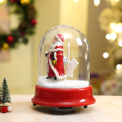 Lucky Bell Santa , Musical Snow Golbe Dome Christmas Décor and Decoration.