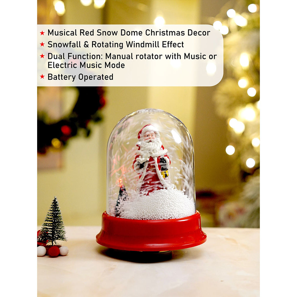 Lucky Bell Santa , Musical Snow Golbe Dome Christmas Décor and Decoration.