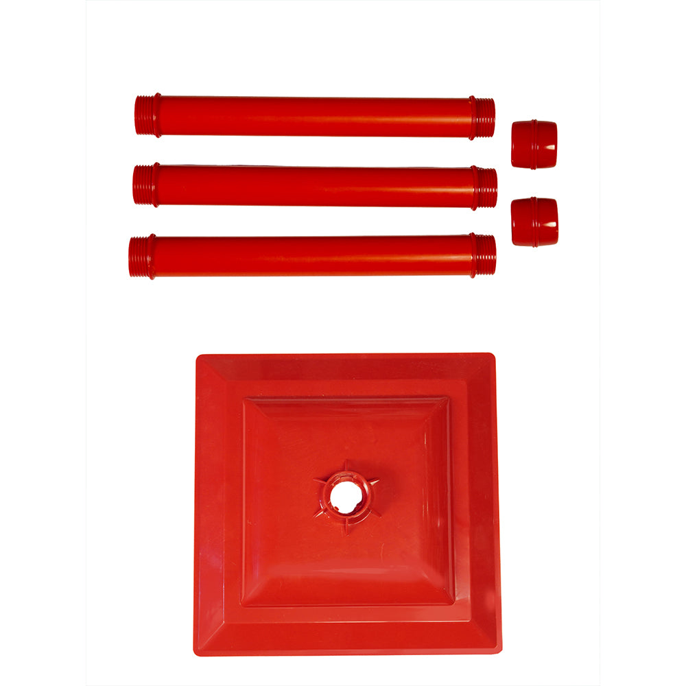 Big 4.8 feet Santa with Tree & Deer Snowfall Lamp Post Christmas Decor