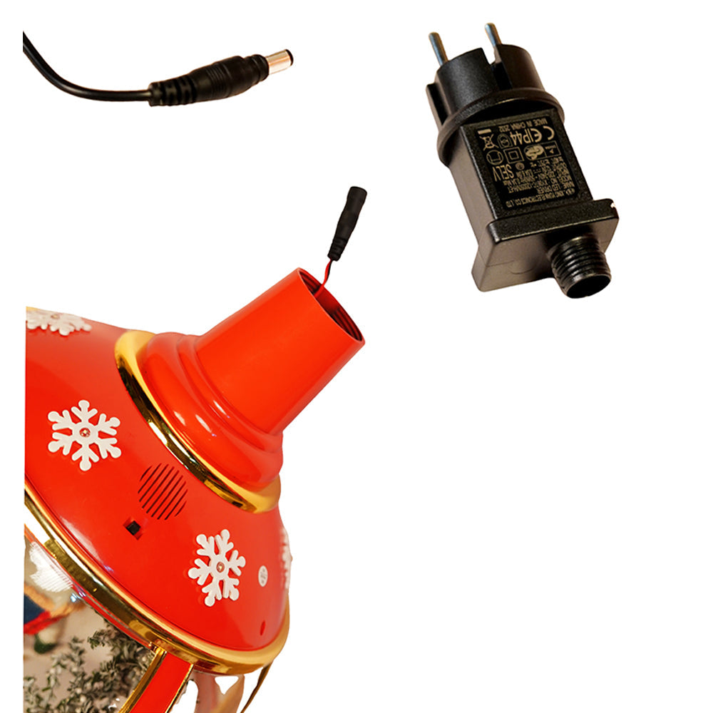 5.7 feet Tall Snowman Snowfall Globe Lamp Post Christmas Décor