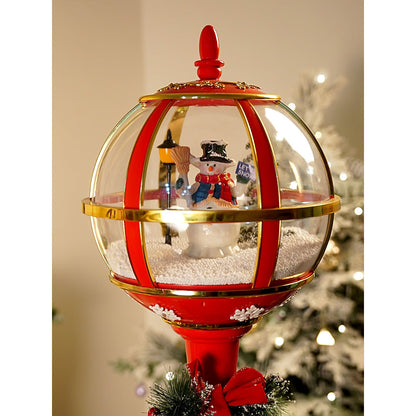 5.7 feet Tall Snowman Snowfall Globe Lamp Post Christmas Décor
