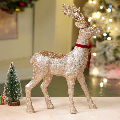 18 inches Big Bronze sequence Reindeer Christmas Décor and Decoration